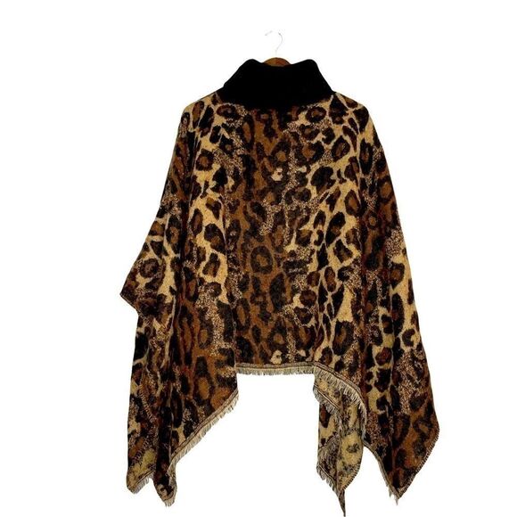 NEW CEJON Cat Lover Turtleneck Poncho - OS - Picture 4 of 6